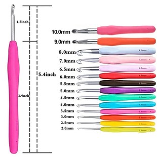 2.0-10mm New DIY Ergonomic Handle Craft Tools Crochet Hook A