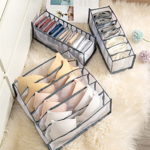 Underwear bra storage box mesh finishing box closet organize