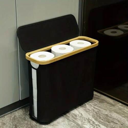 1 Storage Basket, Storage Shelf, Large Paper Holder, 12 Roll