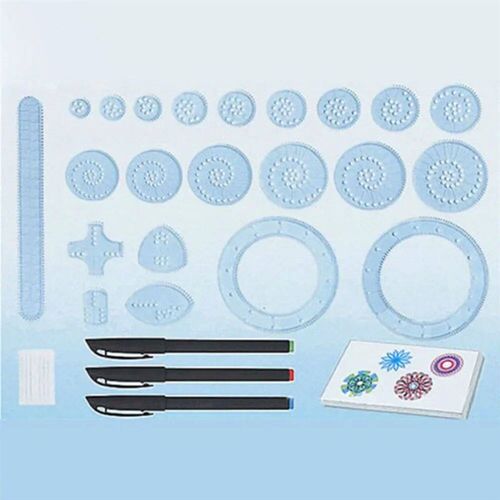 2024 New Spirograph Deluxe Set Design Tin Set Draw Spiral De