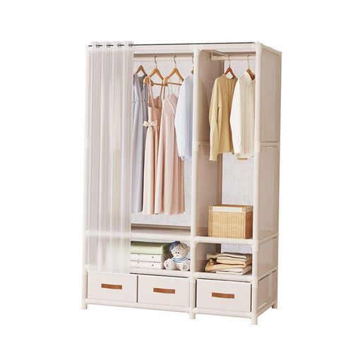 Simple wardrobe clothes closet storage cabinet 简易柜无纺布