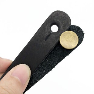 Leather Guitar Strap Holder Button Safe Lock for Acoustic El