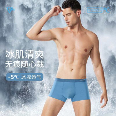 Single Canned ??? CK Mens Ice Silk Seamless Random-cut