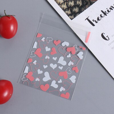 100pcs Transparent Little Sachets Bag Pouch For Food Imitati