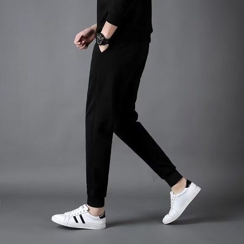 Winter Warm Fleece Sweatpants for Men Thickened Lamb Wool Ca