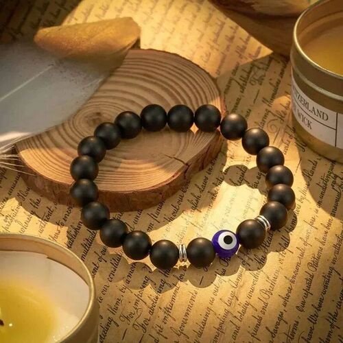 Black Tourmaline, Hematite, Rose Quartz & Lepidolite Bracele