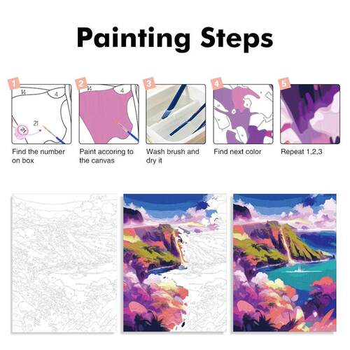 Paint By Adult Numbers Indoor decorative flower vase Arts Cr