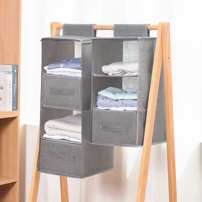 10 layers clothes hanging bags organizer storage cabinet