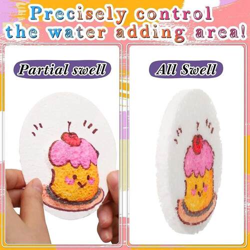 3D Magic Puffy Foam Texture Painting Paper for Kids DIY Draw
