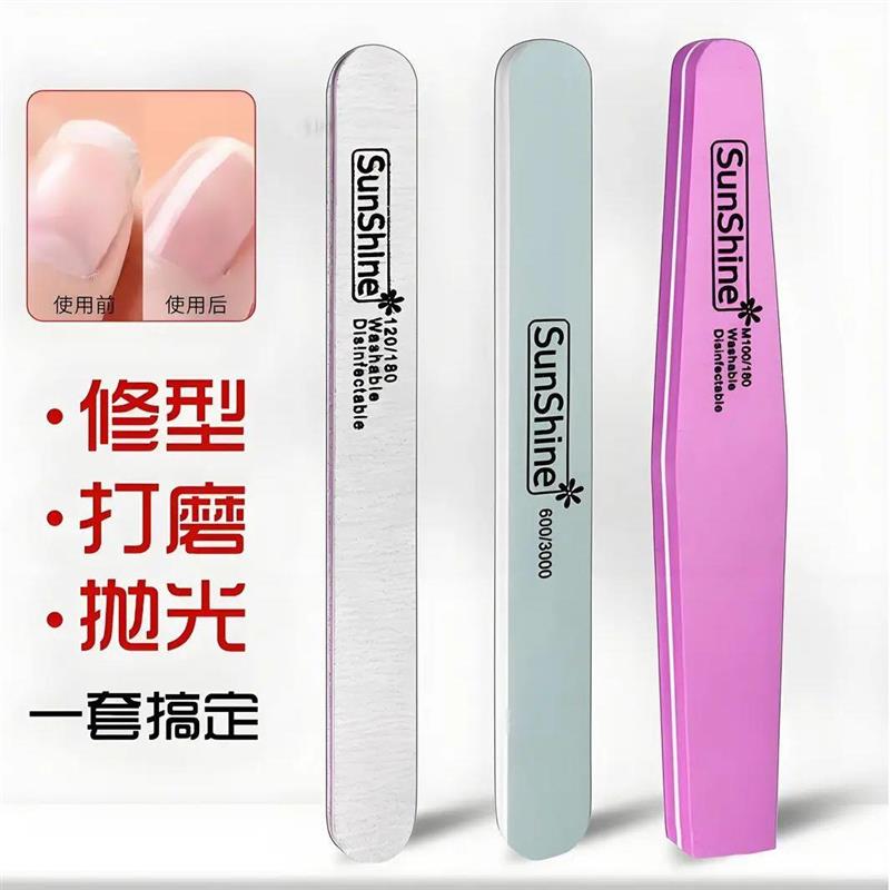 Double-sided nail file, nail buffer strip, manicure tool, sa图片