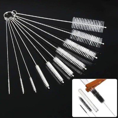 Nylon Straw Brush Cleaner Bottle Tube Pipe Small Long Cup