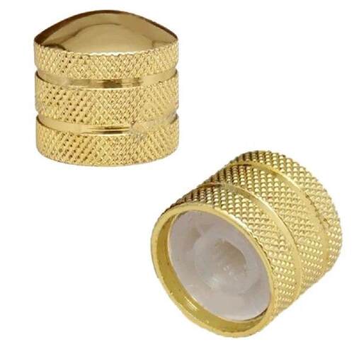 4PCS Plated Guitar Bass Dome Tone Volume Control Knobs For