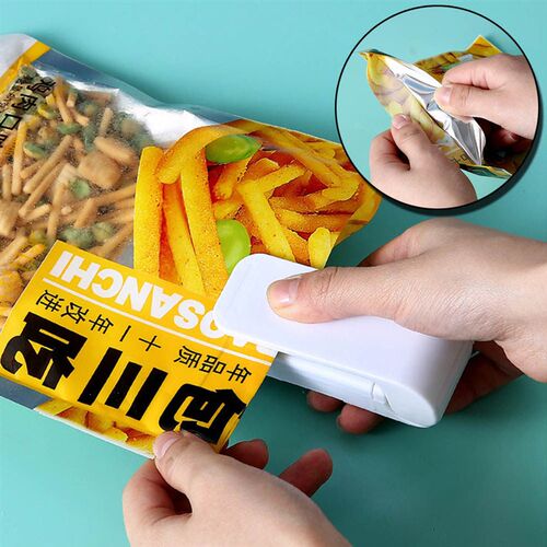 Mini Plastic Bag Sealer Machine Storage Bag Clip Sealing Sto