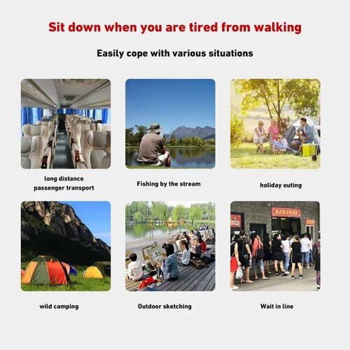 Outdoor Portable Folding Chair With Storage Bag Foldable Car