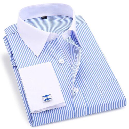 High Quality Striped For Men French Cufflinks Casual Dress S