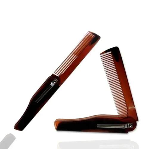 Foldable Combs Portable Travel Folding Head Hair Beard plast