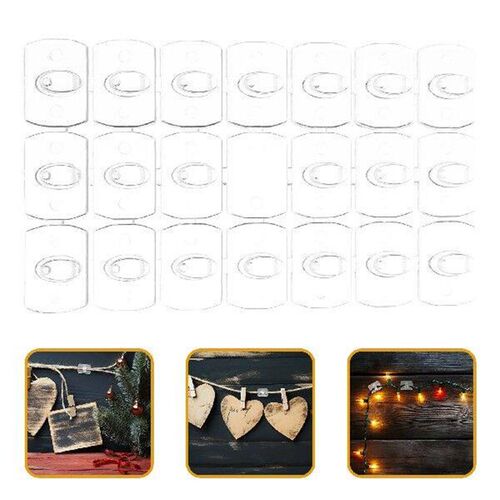 20 Pcs Hangers Light String Fixing Hook Wall Storage Mini