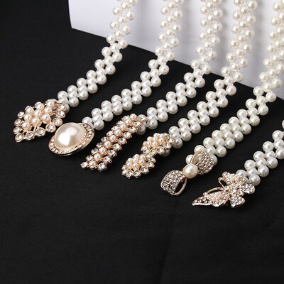 Korean Style Fashion Elegant Pearl Waist Chain Internet Popu