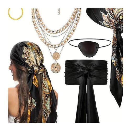 Halloween dance party cosplay pirate costume海盗装扮配饰套装