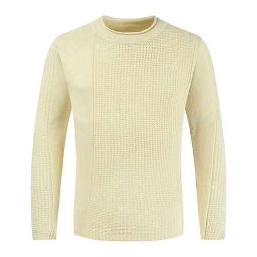 -Autumn and winter new mens long-sleeved round neck sweater