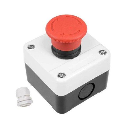 EStop Push Button Switch Station Red Mushroom Design 10A
