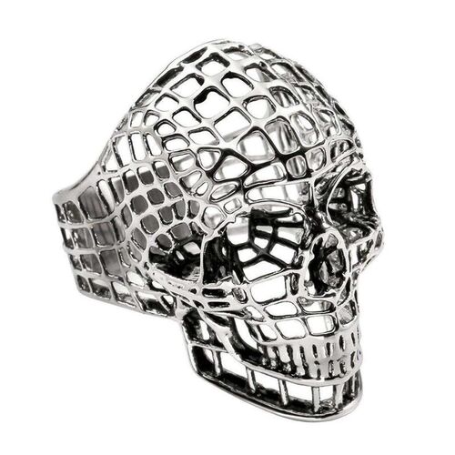 Retro Gothic Skull Ring Suitable for Men\\\\\\s Punk