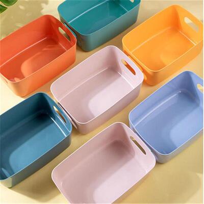 Clutter storage box, desktop plastic box, cosmetic organizer