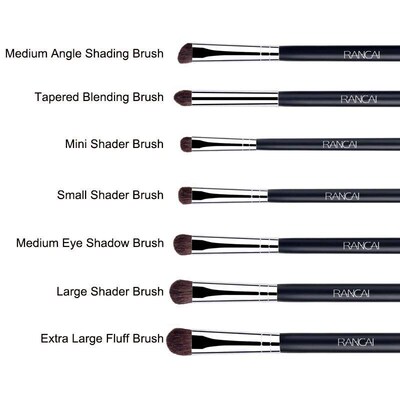 7pcs Eye shadow Makeup Brushes Set Natural nmal Horse  Soft