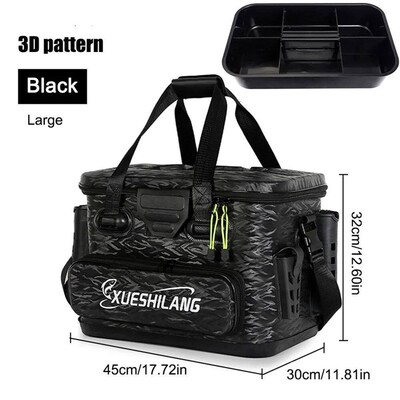 Large Capacity Fishing Tackle Box Portable Fishing Lures Hoo
