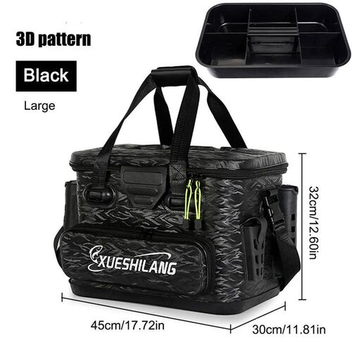 Large Capacity Fishing Tackle Box Portable Fishing Lures Hoo