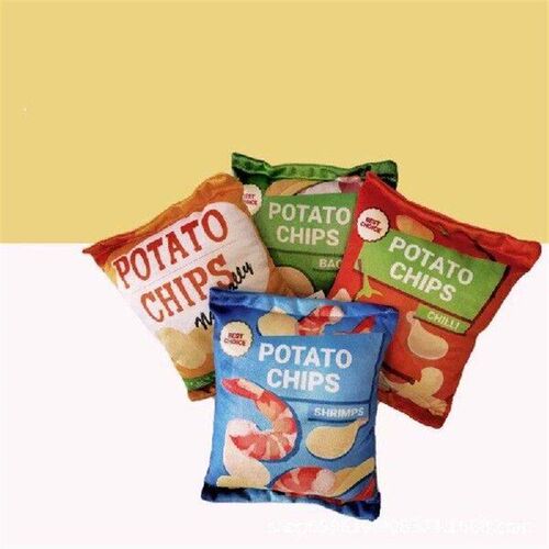 Funny Dog Toys Crisps Plush Filled Pets Squeaky Chew Toy
