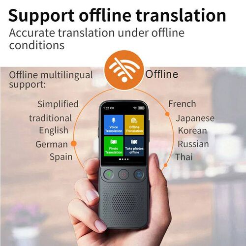 T10 pro 5MP Smart Translator 138 Languages Voice Photo Trans