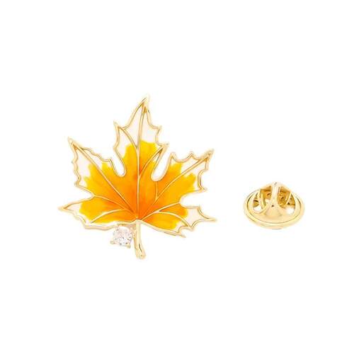 1Pc Dainty Maple Leaves Brooch for Women Men Exquisite Leaf
