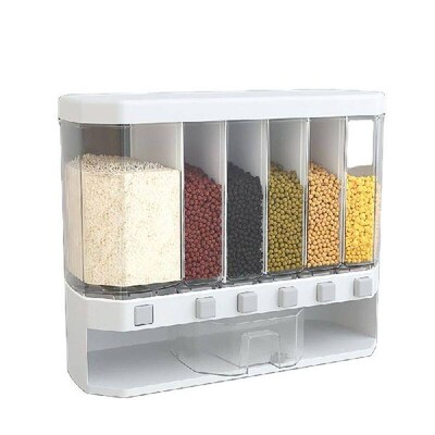Automatic Plastic Cereal Dispenser Storage Box  Food Tank