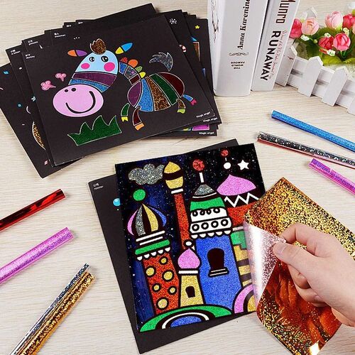 DIY Magic Transfer Painting Crafts Kids Arts And Crafts Educ