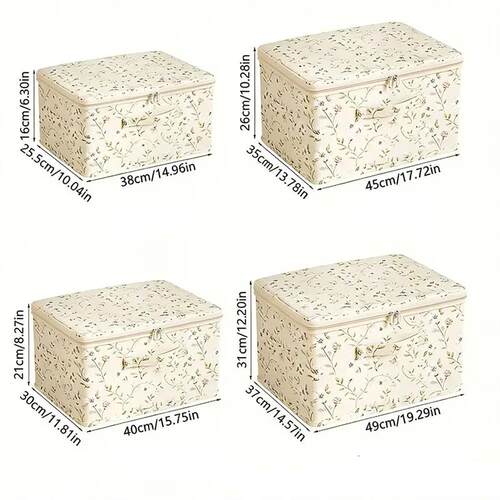 Foldable Clothes Quilt Storage Box Washable Dustproof Storag