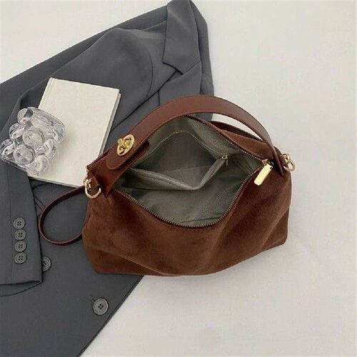 Autumn and Winter Vintage Womens Bag Large Capacity Suede