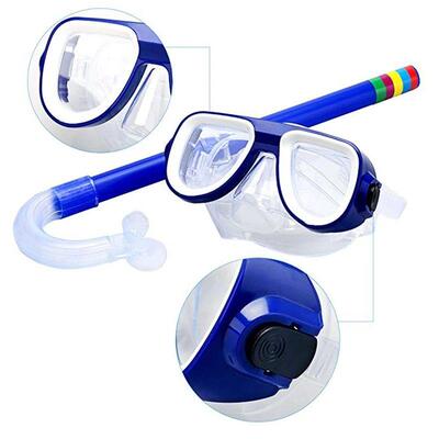 Kids Diving Goggle Mask Breathing Tube Shockproof Anti-fog D