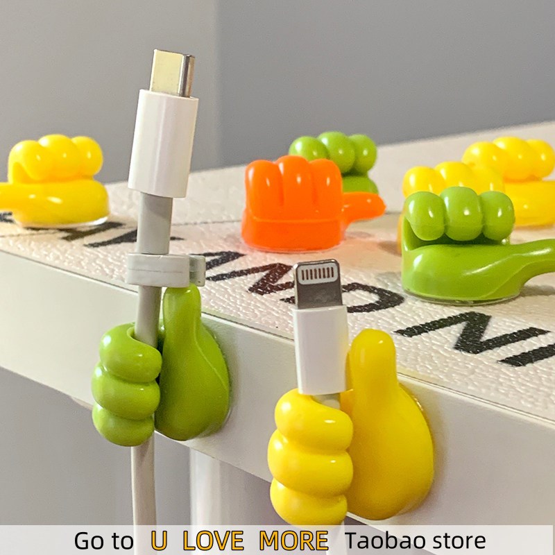 10Pcs Self-Adhesive Wall Decoration Hook Creative Silicone T - 实物图