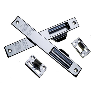 实力荣华90长自动防盗窗锁铝合金窗锁单面铝窗锁自动锁加厚款 2把