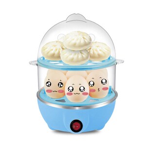 single and double layer egg boil egg steamer mini 1-7 eggs