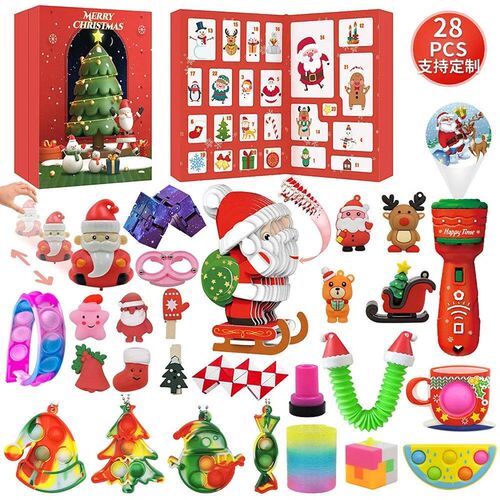 Christmas Advent Calendar for Kid girls boys gift toys Box S