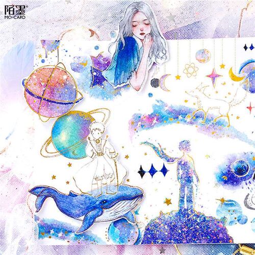 Mo ink bronzing and paper large sticker bag girls prayer se