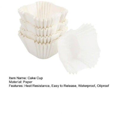 100Pcs Cake Cup, Heat Resistance, Oilproof, Disposable,