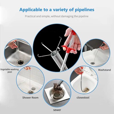 60cm Spring Pipe Dredging Tools, Drain Snake, Drain Cleaner