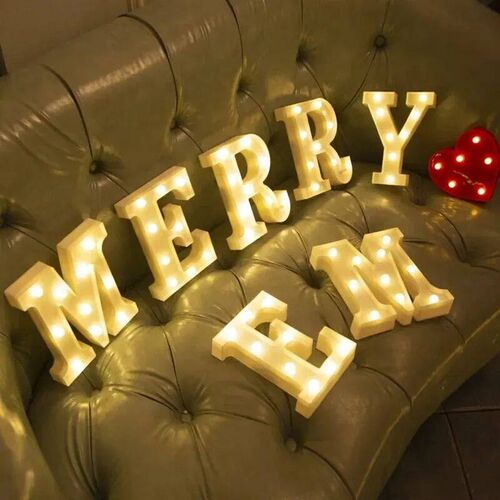 Ins Hot Sale 26 English Letter Led Light Design Lamp For Wed