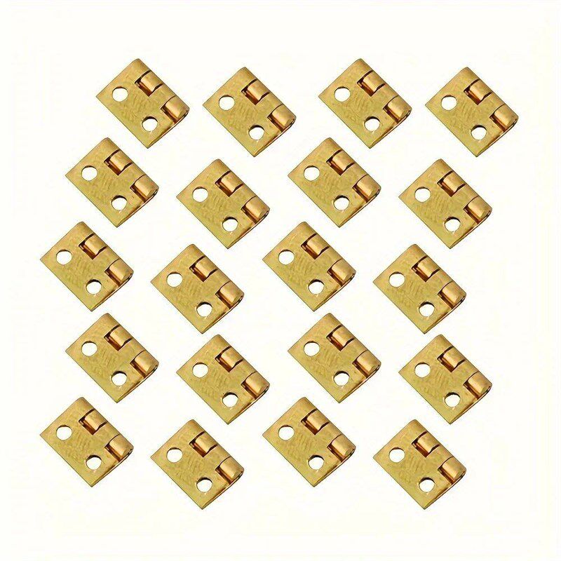 25Pcs Mini Small Metal Hinge for 1/12 House Miniature Cabine