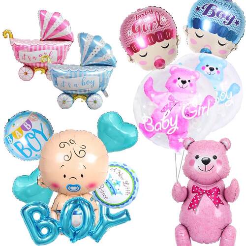 Kids Birthday Party Balloons Baby Boy Girl Foil Balloon 4D B