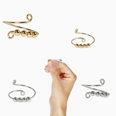 2021 New Fidget Beads Fidget Ring Spinner Single Coil Spiral