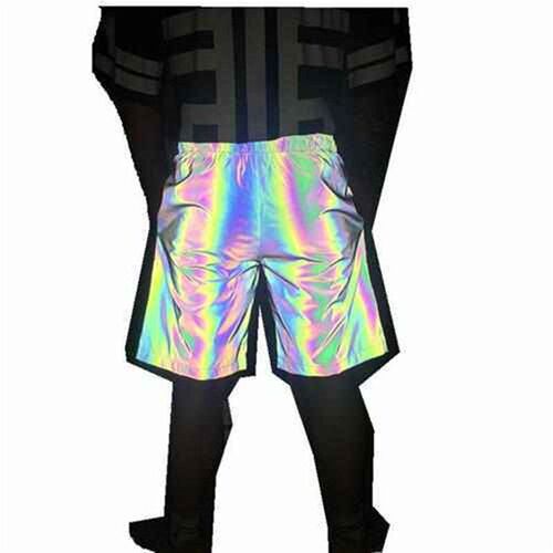 Reflective shorts large size loose men and women seven